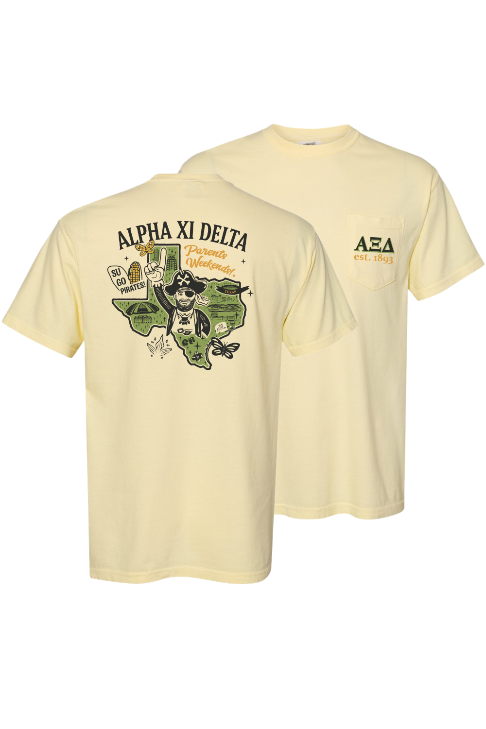 Custom Alpha Xi Delta Parents Pirates Weekends