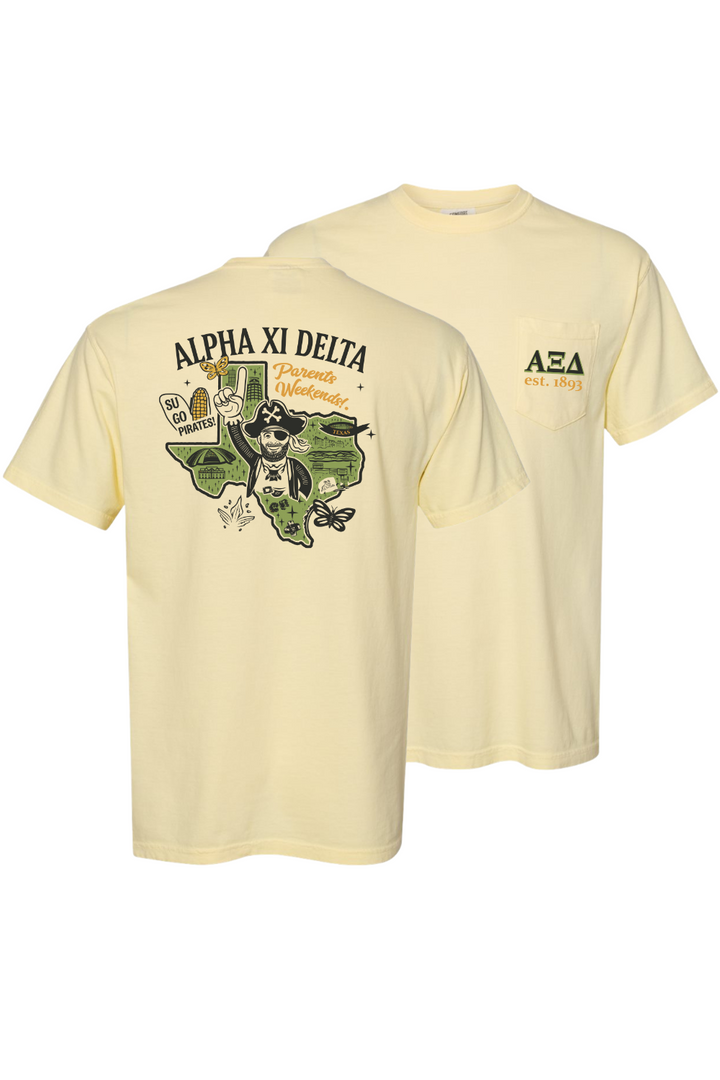 Custom Alpha Xi Delta Parents Pirates Weekends