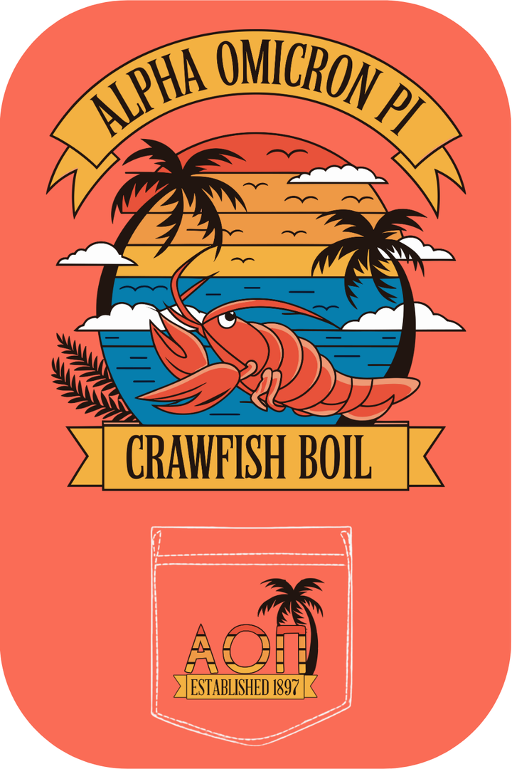 Custom Alpha Omicron Pi Crawfish Boil