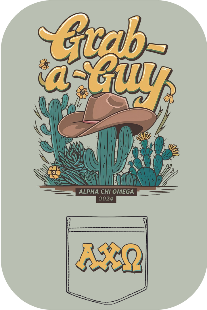 Custom Grab A Guy Alpha Chi Omega