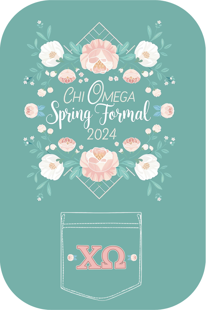 Custom Chi Omega Spring Formal