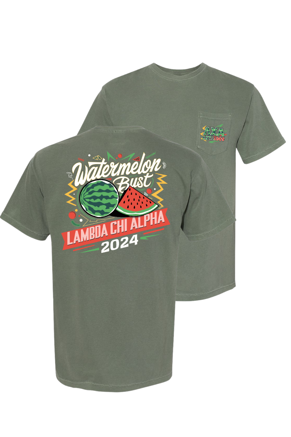 Custom Watermelon Bust Lambda Chi Alpha