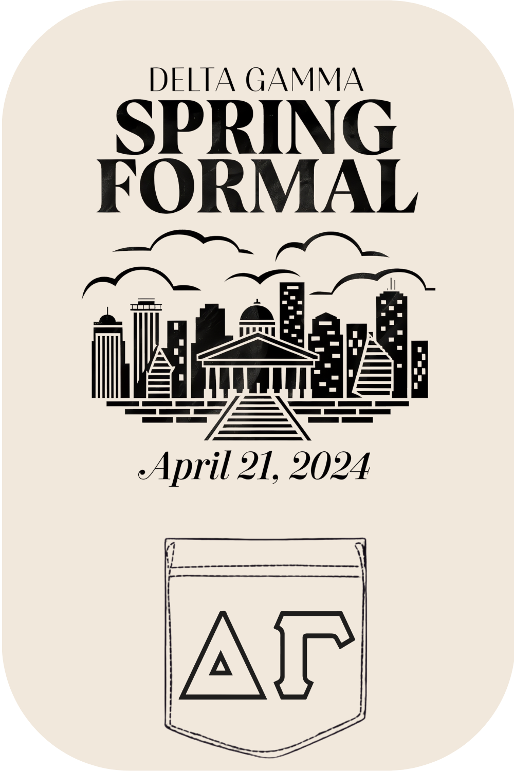 Custom Delta Gamma Spring Formal – Kite and Crest