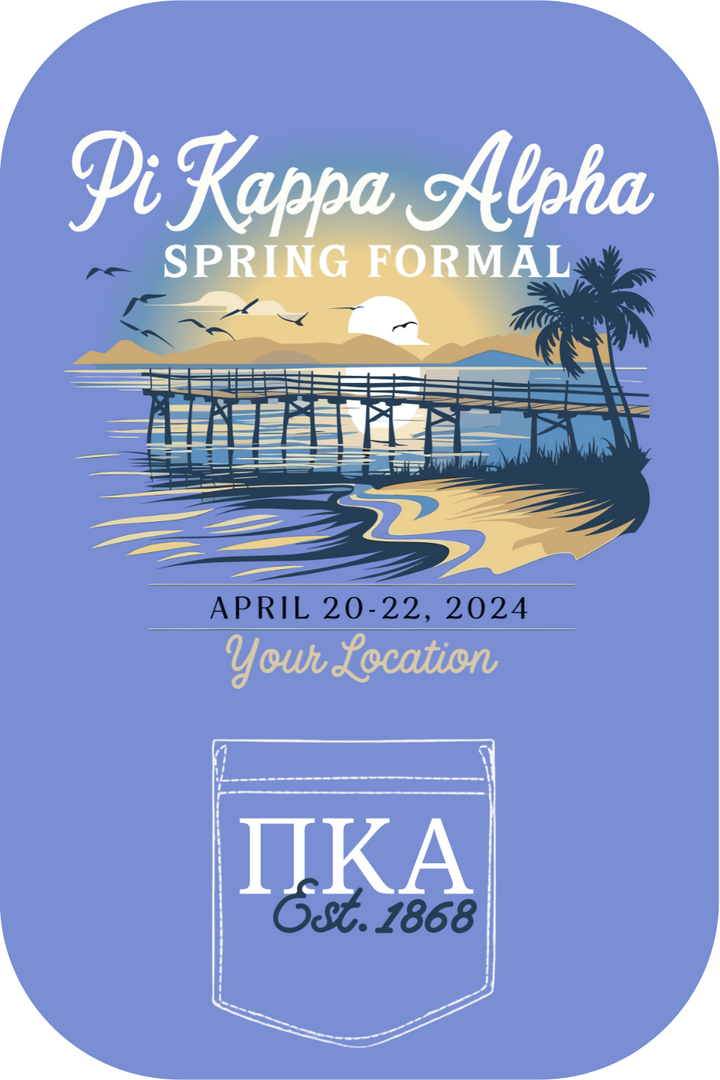 Custom Pi Kappa Alpha Spring Formal