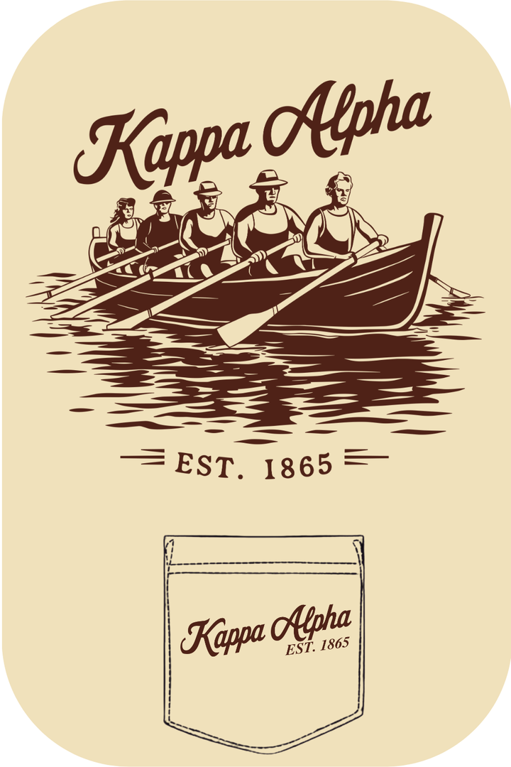 Custom Kappa Alpha Boat Paddle