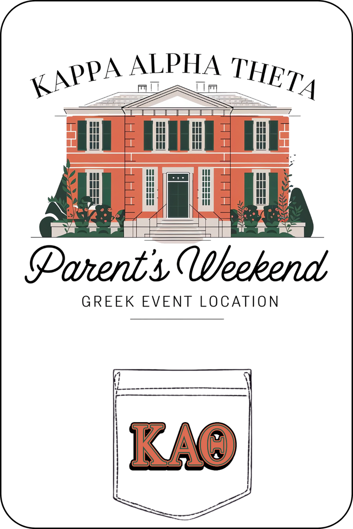 Custom Kappa Alpha Theta Parent's Weekend