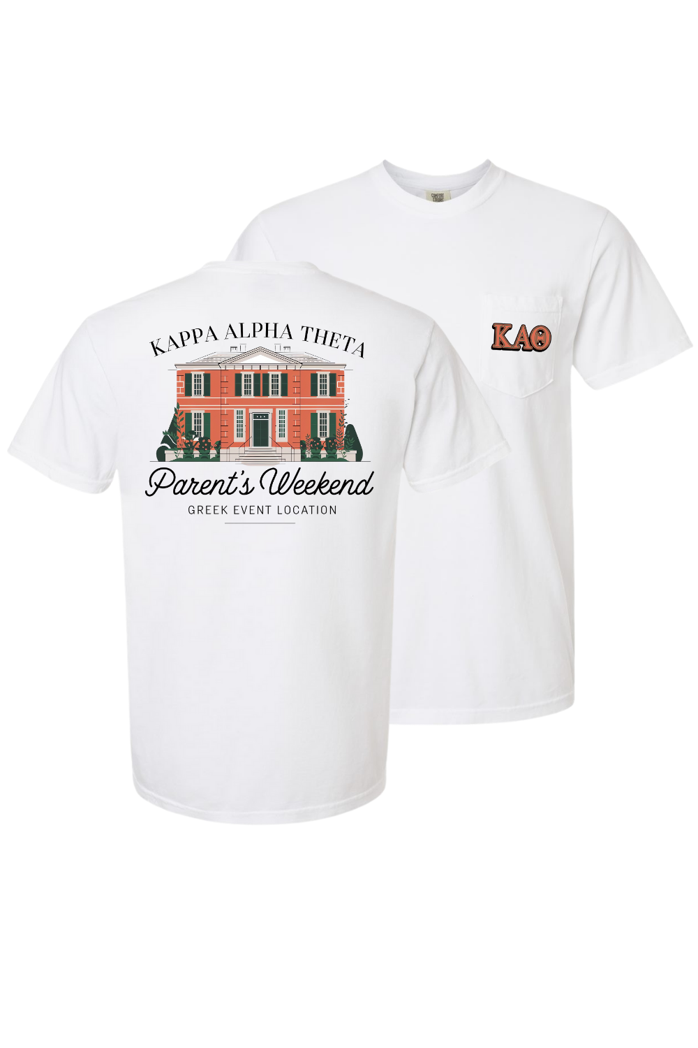 Custom Kappa Alpha Theta Parent's Weekend