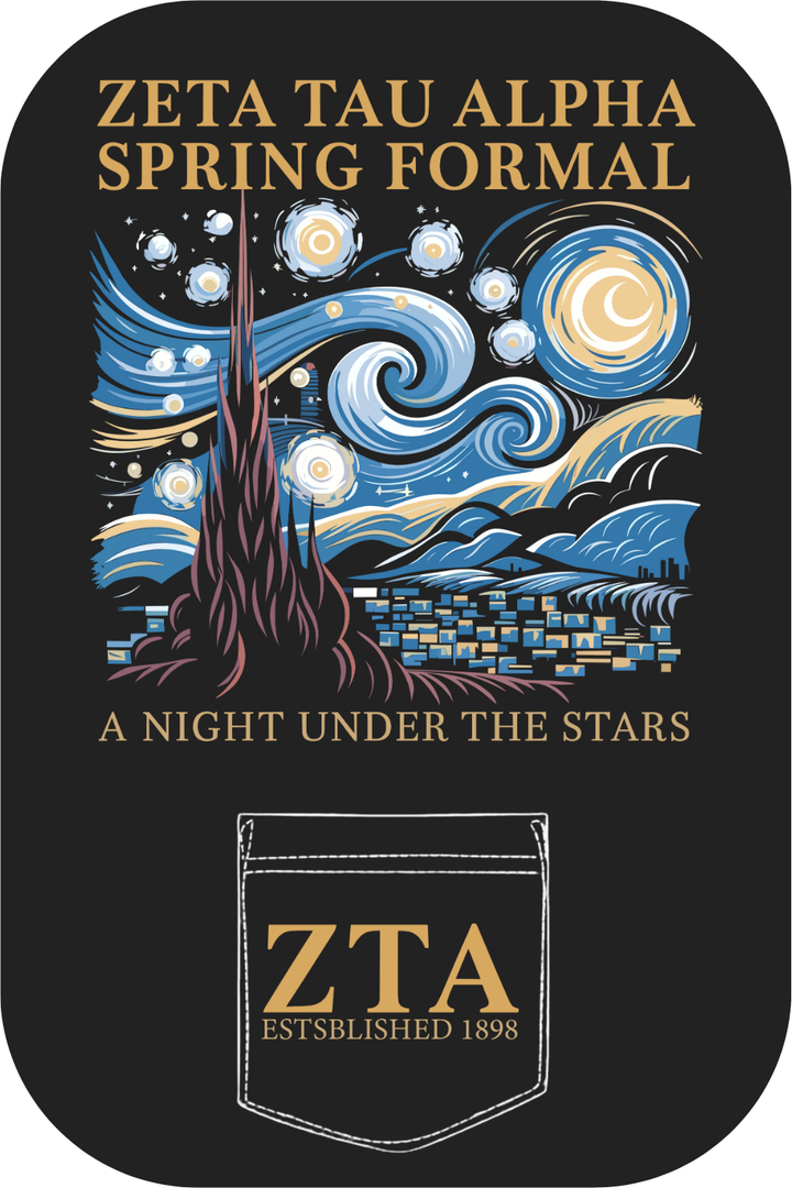 Custom Zeta Tau Alpha Spring Formal