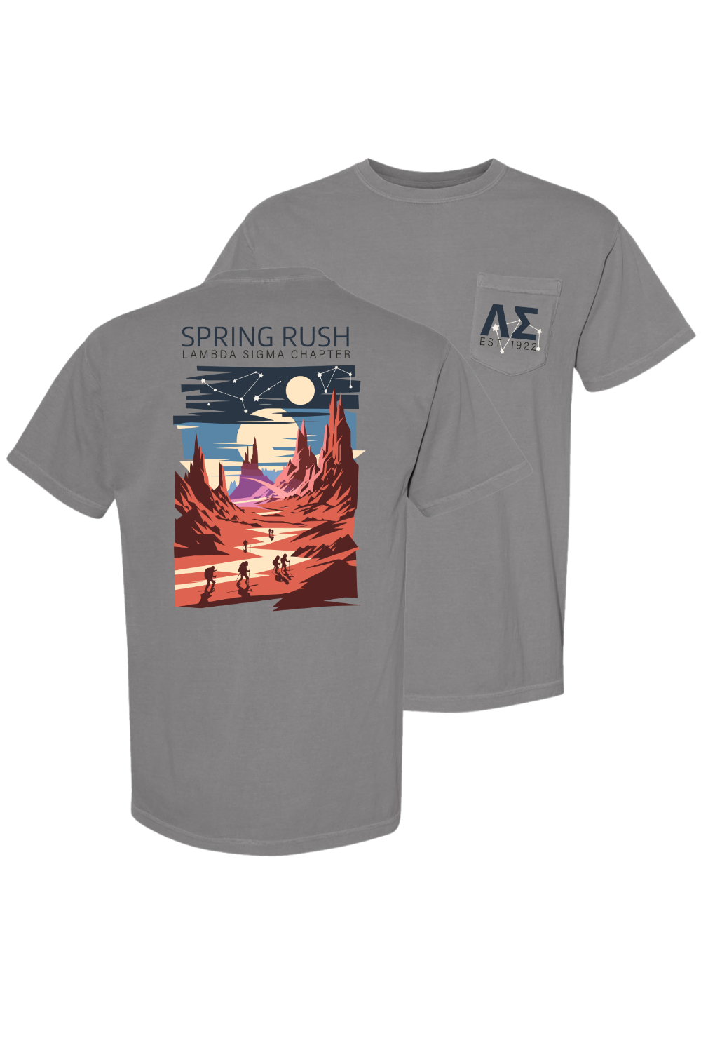 Custom Spring Rush Fraternity Lambda Sigma