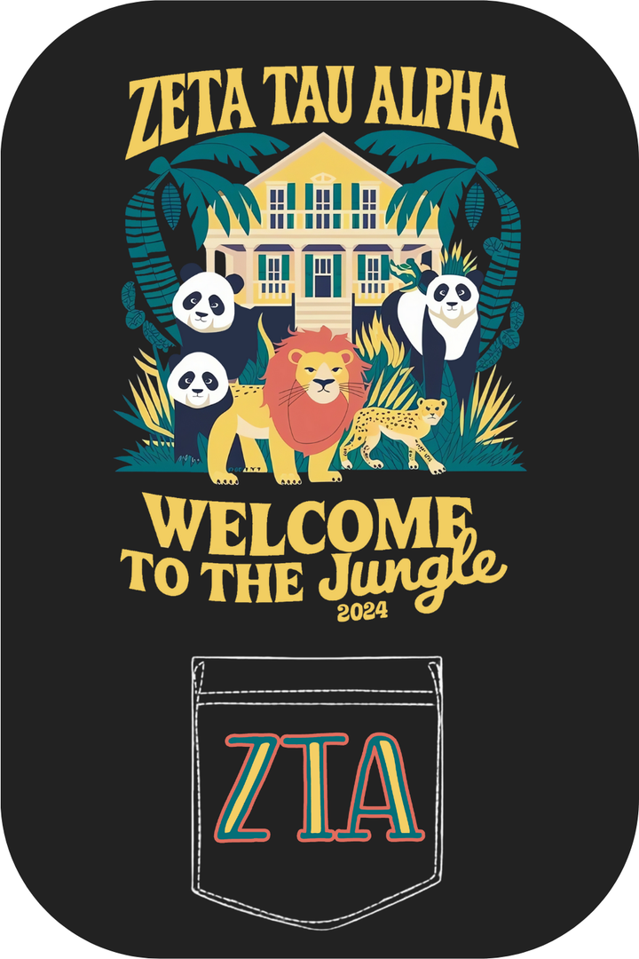 Custom Zeta Tau Alpha Welcome To The Jungle