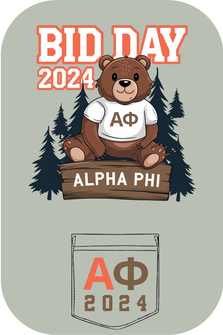Custom Bid Day Alpha Phi
