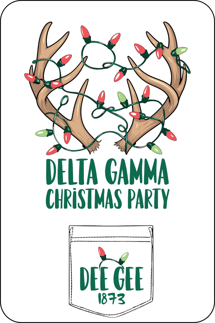 Custom Delta Gamma Christmas Party