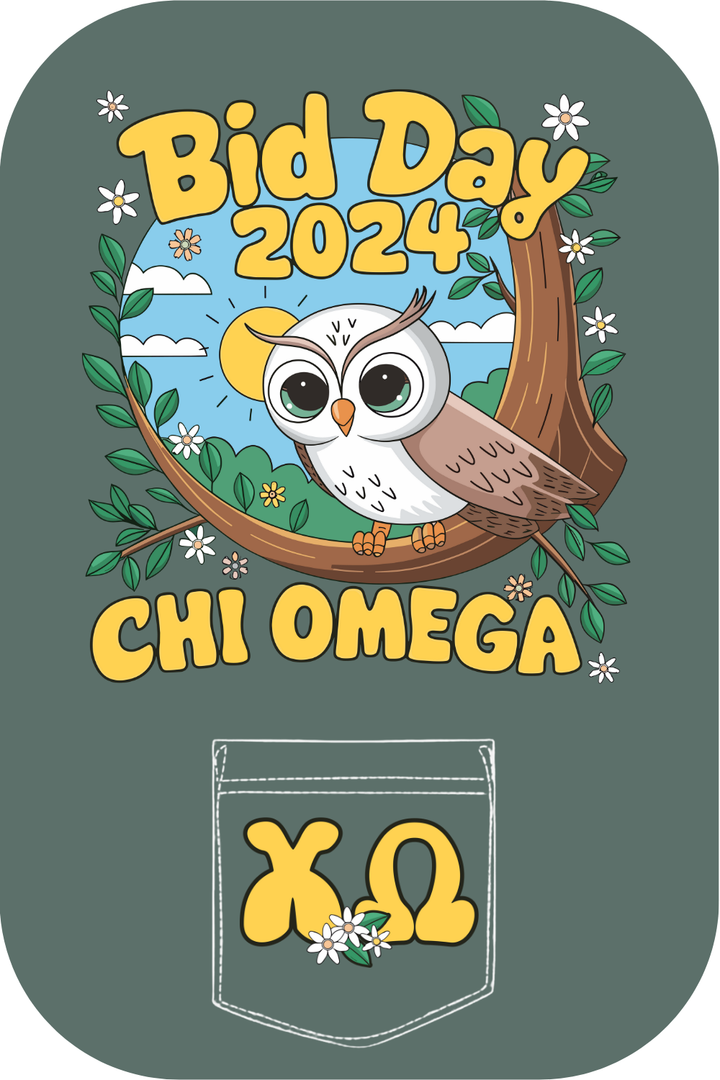 Custom Bid Day Chi Omega