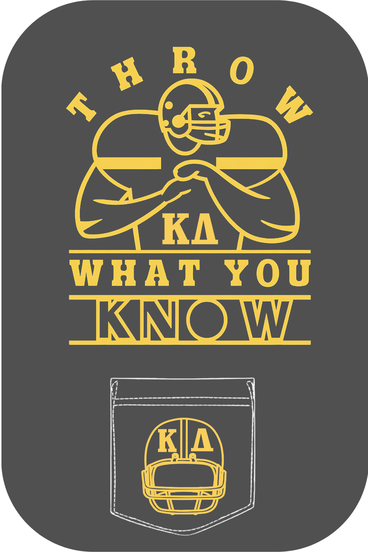 Custom Throw What You Know Kappa Delta