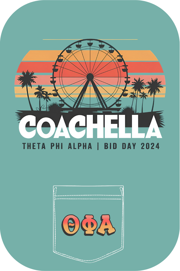 Custom Coachella Theta Phi Alpha