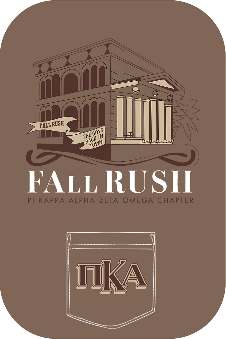Custom Fall Rush Pi Kappa Alpha Zeta Omega Chapter