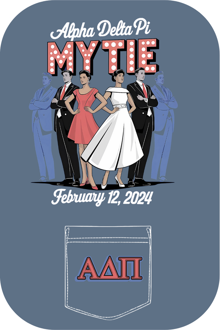Custom Alpha Delta Pi My Tie
