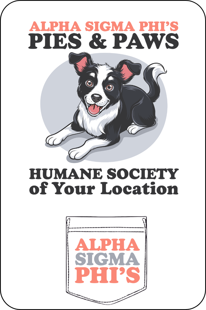 Custom Alpha Sigma Phi's Pies & Paws