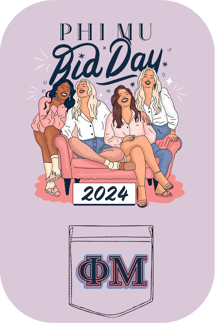 Custom Phi Mu Bid Day