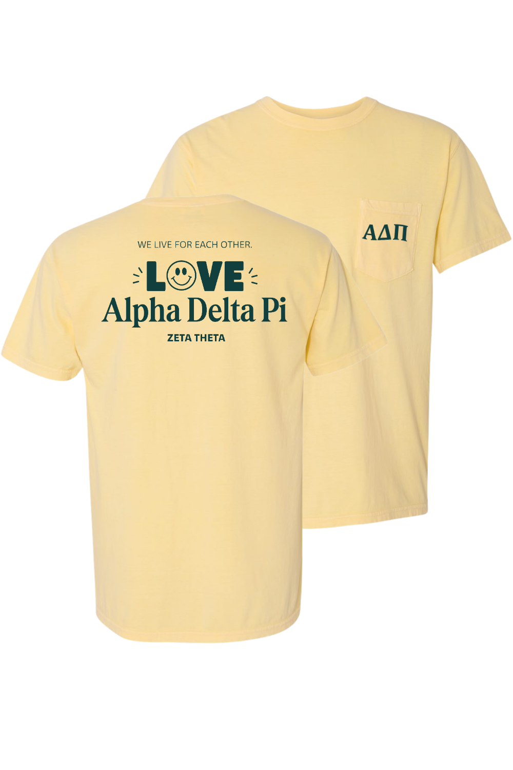 Custom Love Alpha Delta Pi Zeta Theta