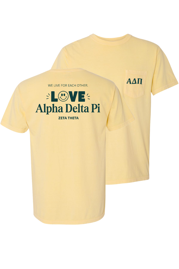 Custom Love Alpha Delta Pi Zeta Theta