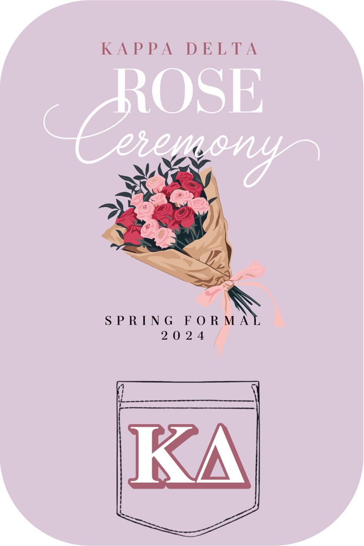 Custom Kappa Delta Rose Ceremony