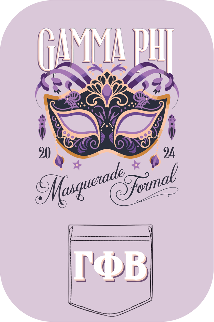Custom Gamma Phi Beta Masquerade Ball