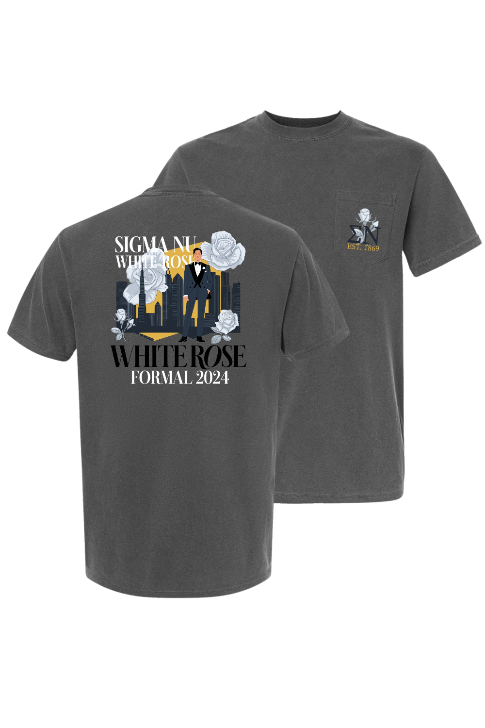 Custom Sigma Nu White Rose Formal