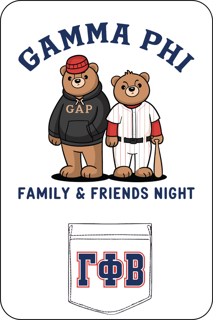 Custom Gamma Phi Family & Friends Night