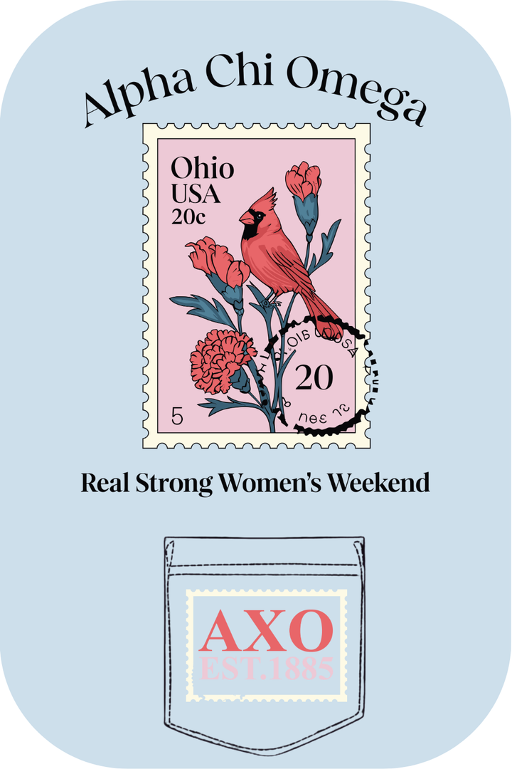 Custom Alpha Chi Omega Real Strong Women's Weekend