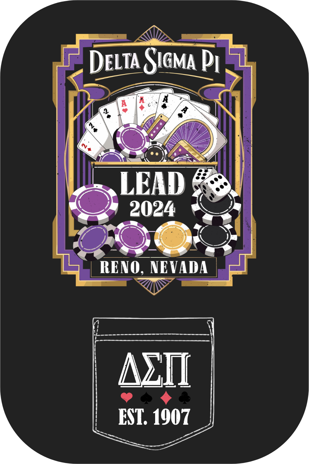 Custom Delta Sigma Pi Lead