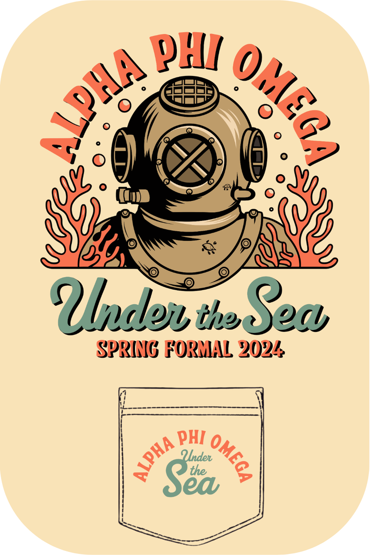 Custom Alpha Phi Omega Under The Sea