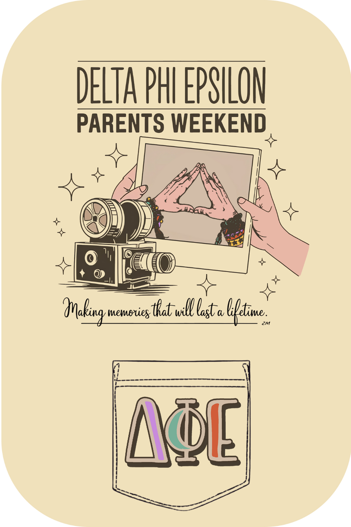 Custom Delta Phi Epsilon Parents Weekend