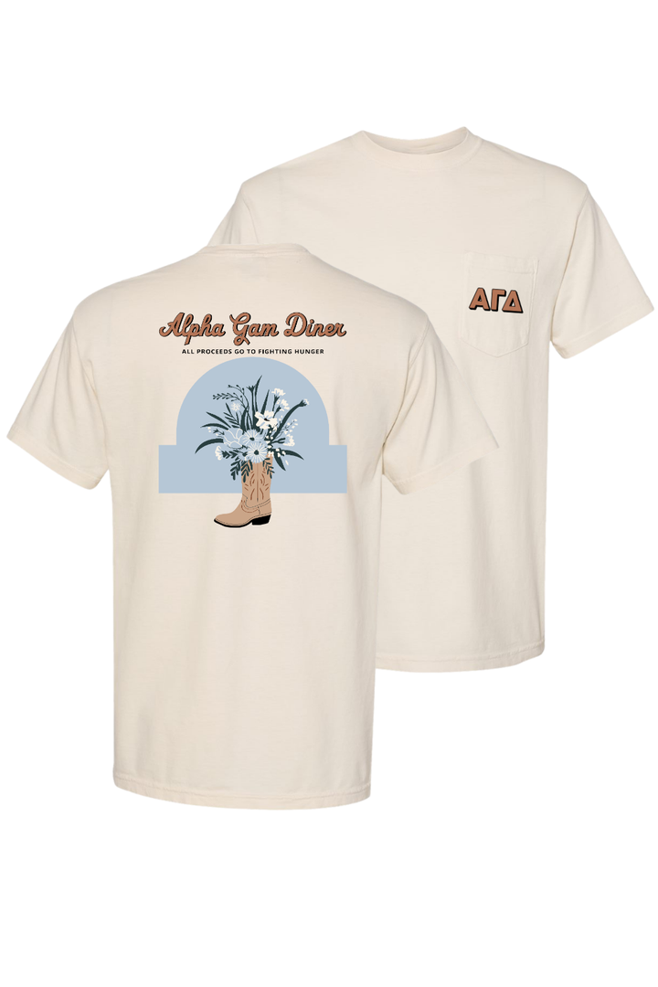 Custom Alpha Gam Diner Boots