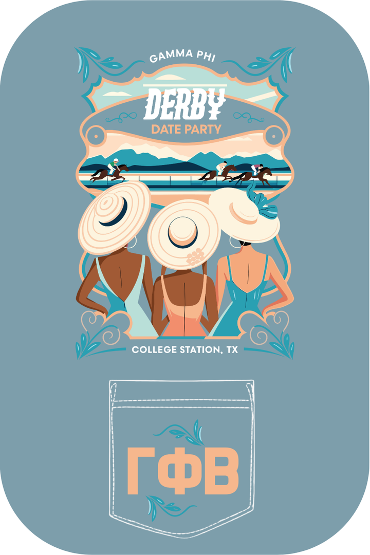 Custom Gamma Phi Derby Date Party