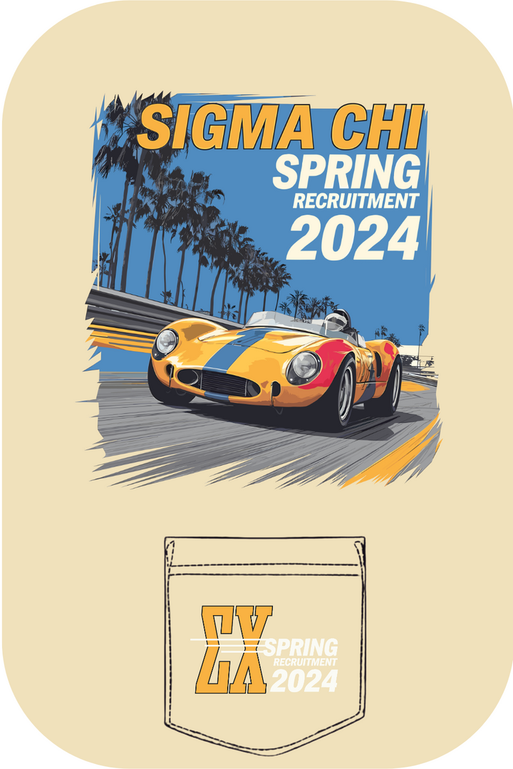 Custom Sigma Chi Spring Recruitment Fast Car