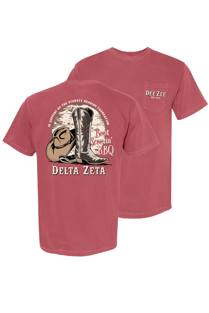 Custom Boot Scootin' BBQ Delta Zeta