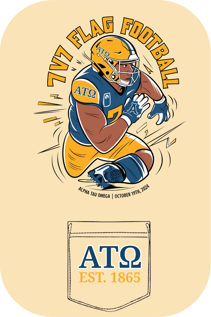 Custom Alpha Tau Omega Football