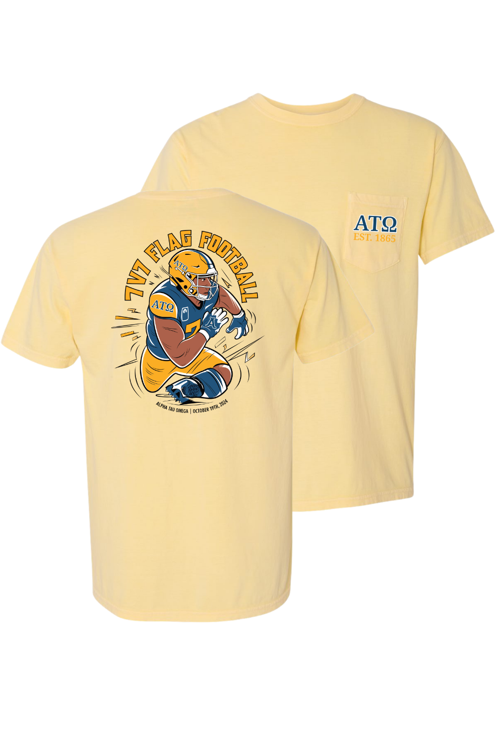 Custom Alpha Tau Omega Football