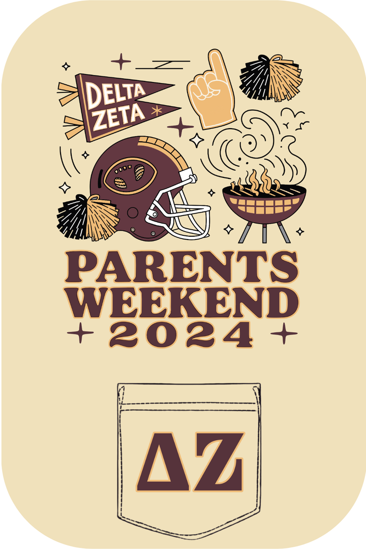 Custom Delta Zeta Parents Weekend