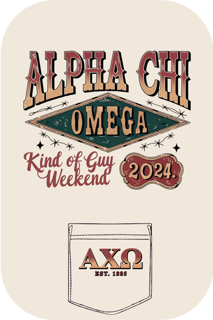 Custom Alpha Chi Omega Kind Of Guy Weekend