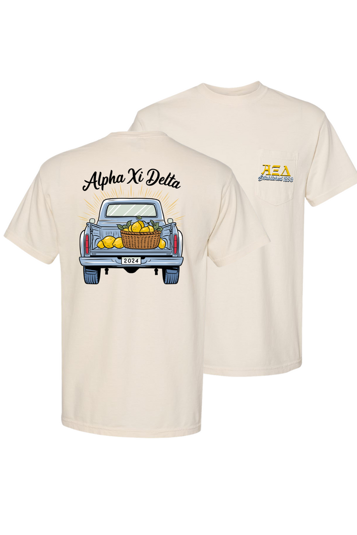 Custom Alpha Xi Delta Lemon