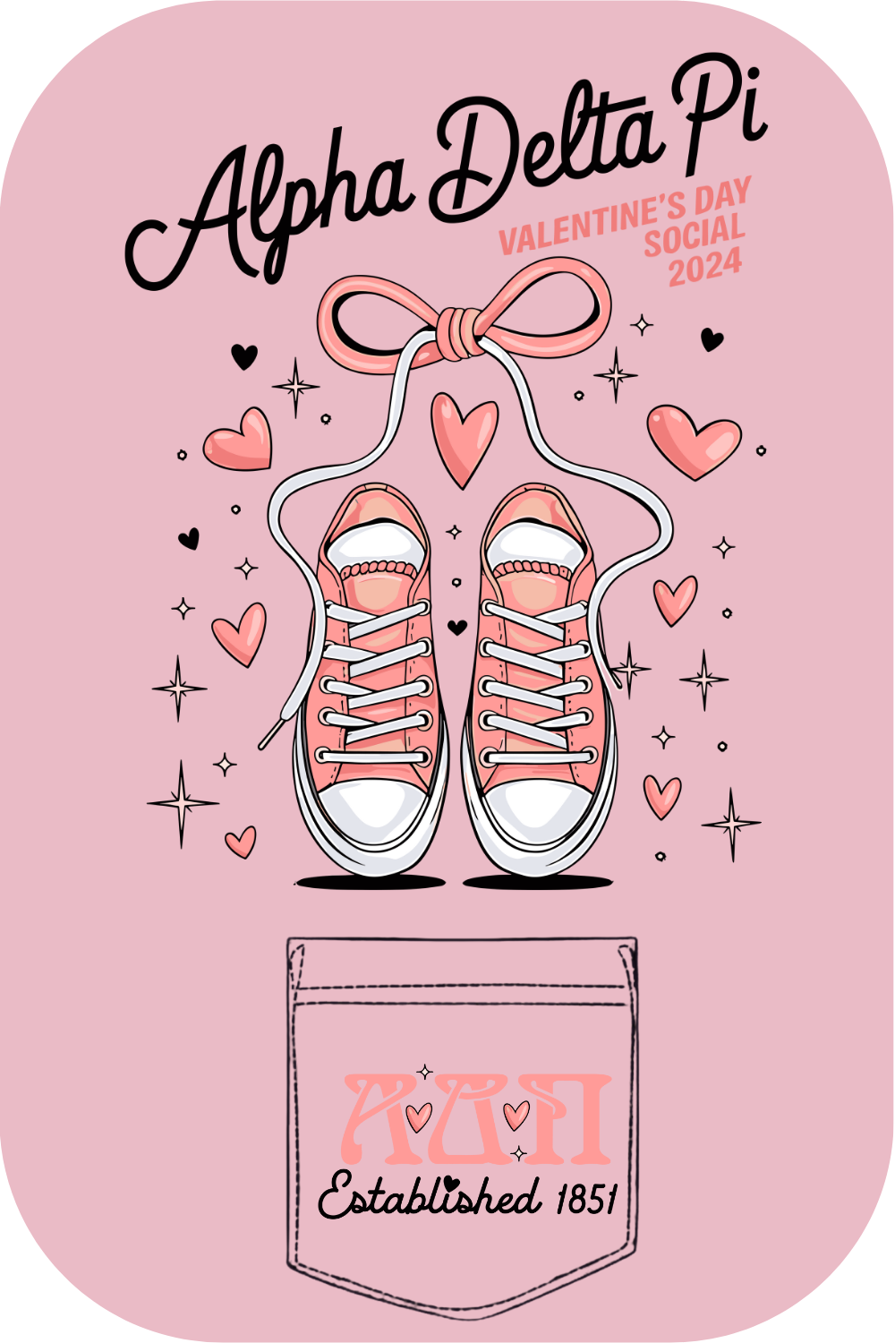 Custom Alpha Delta Pi Valentine's Day