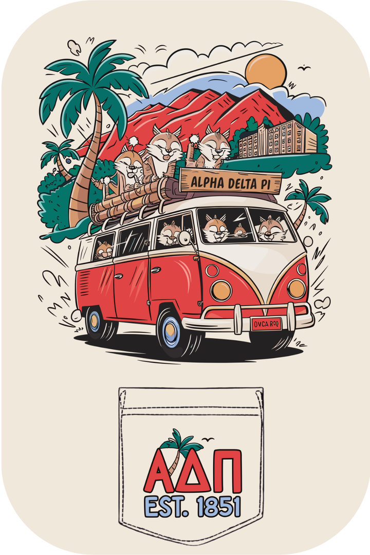 Custom Alpha Delta Pi Road Trip