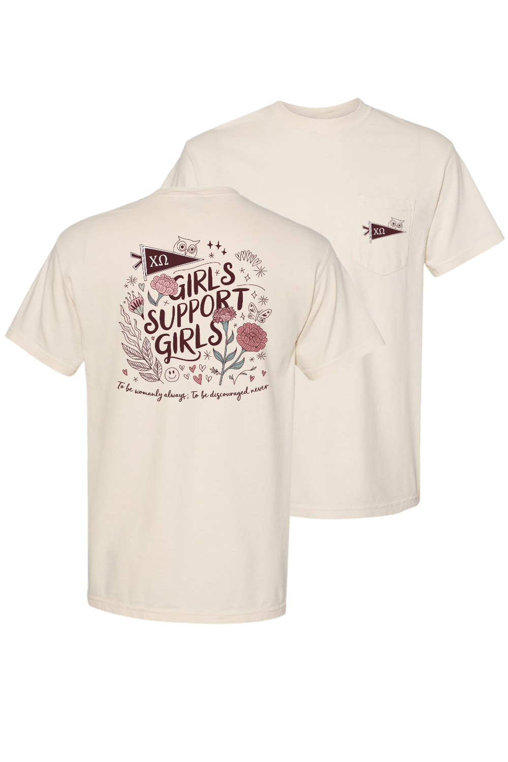 Custom Girls Support Girls Chi Omega