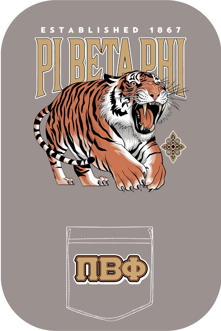 Custom Pi Beta Phi Tiger