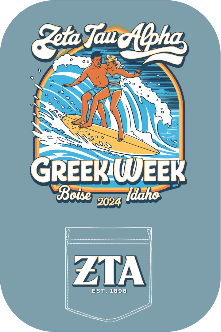 Custom Zeta Tau Alpha Greek Week