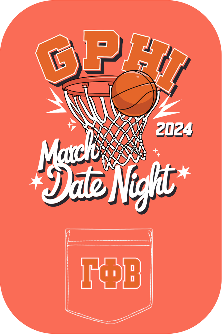 Custom Gamma Phi Beta March Date Night