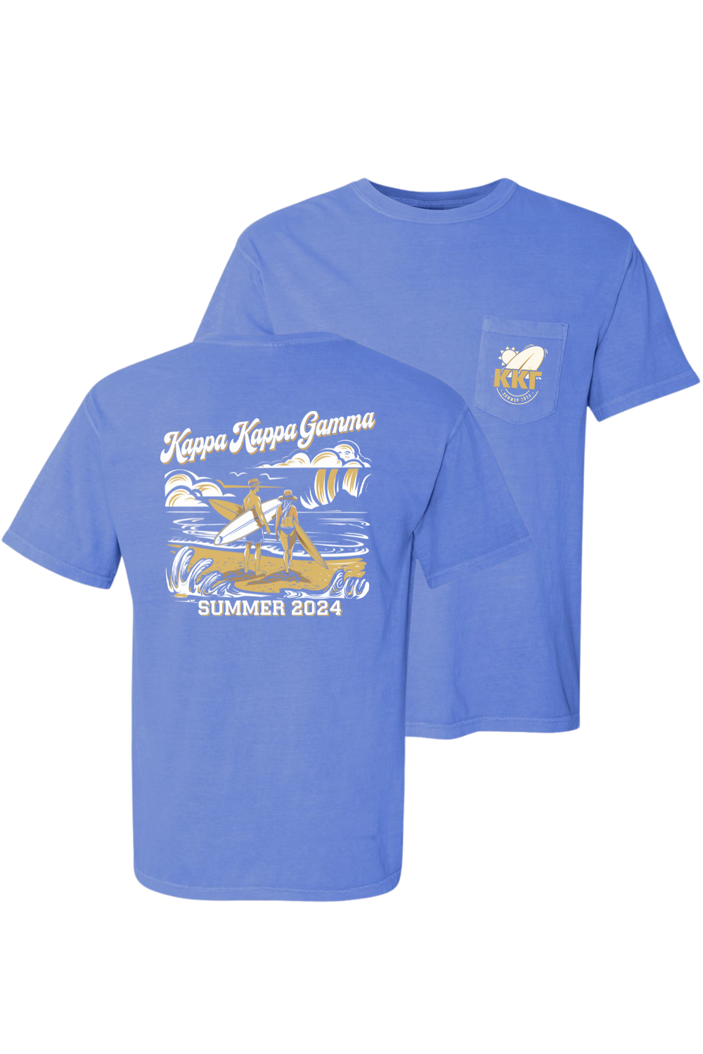 Custom Kappa Kappa Gamma Summer Beach Waves