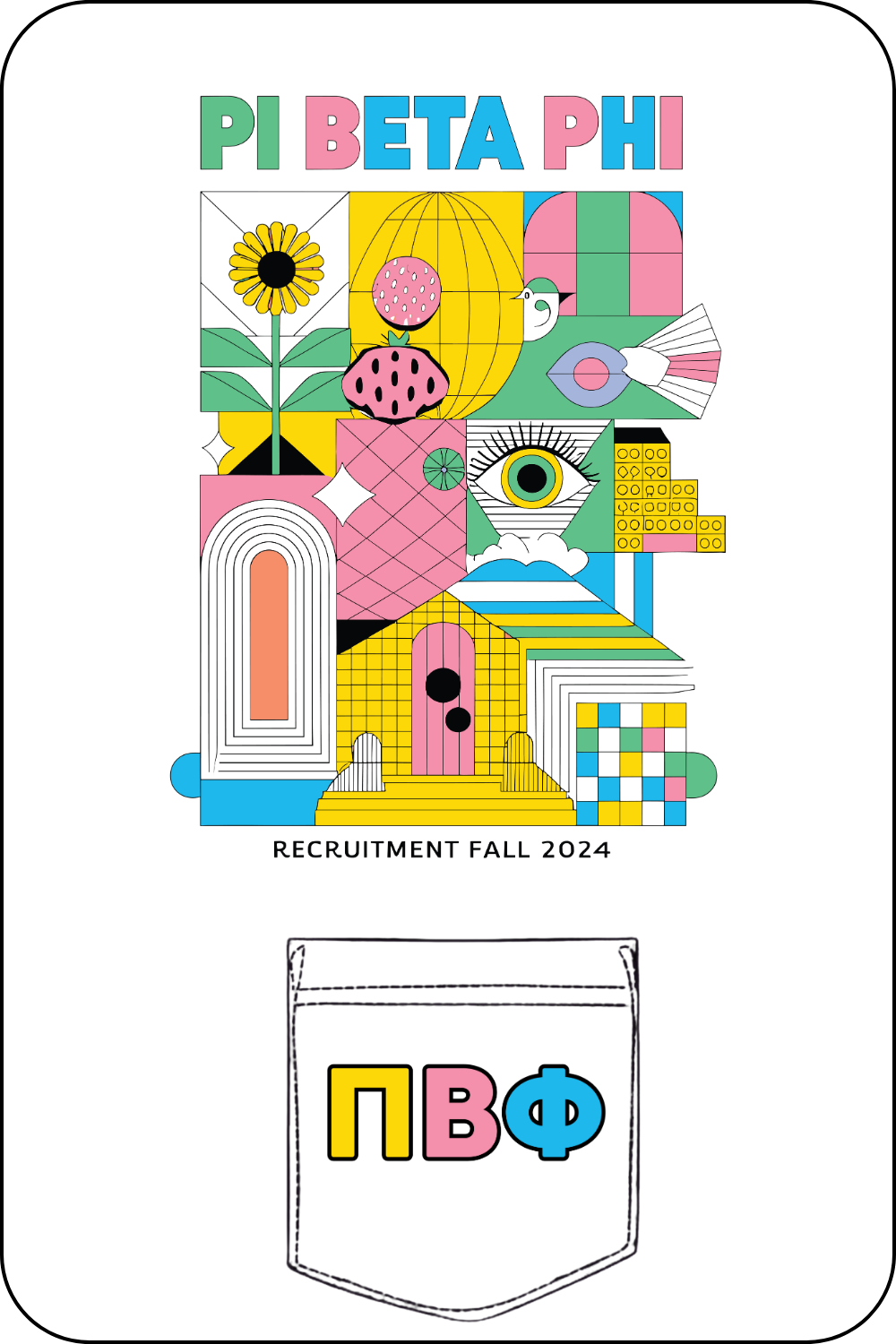 Custom Pi Beta Phi Recruitment Fall – Kite and Crest
